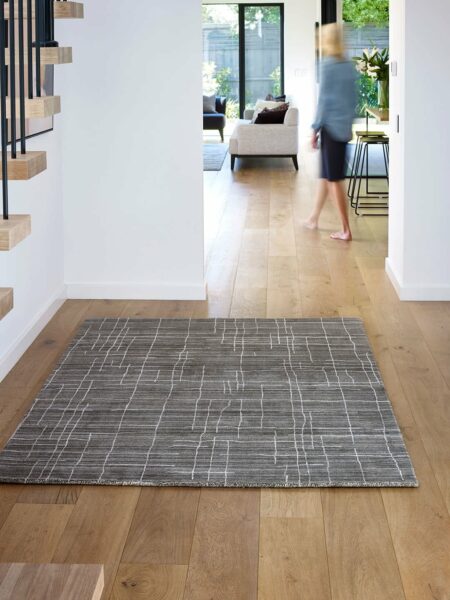 Quiver Grey rug lifestyle shot