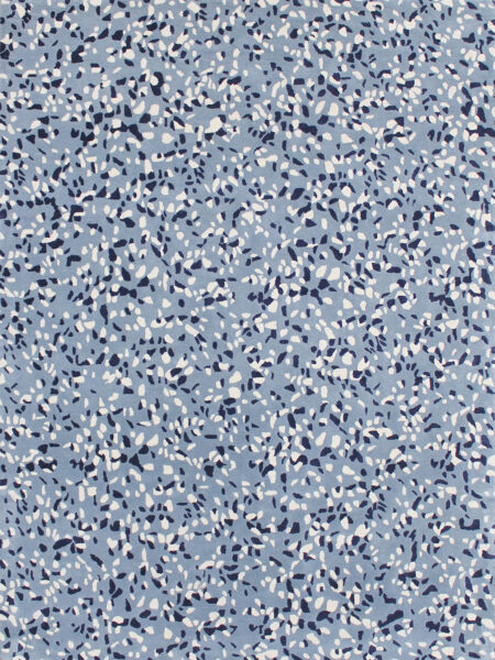 Terrazzo Malibu blue rug handtufted in 100% wool - overhead image