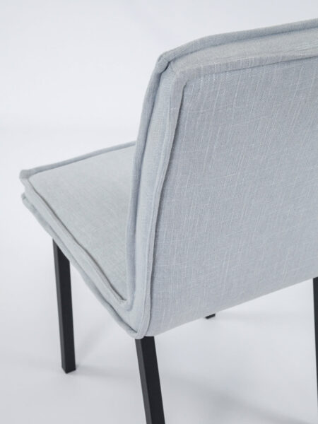 Bella Dining Chair in cloud grey blue back detail