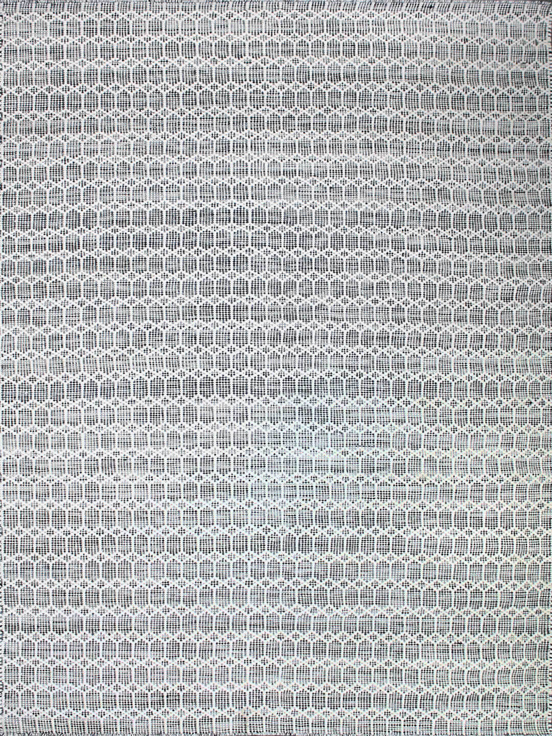 Nara 100% wool flatweave rug overhead image