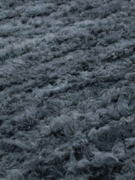 Flokati Sapphire Blue Sheepskin wool rug - detail image