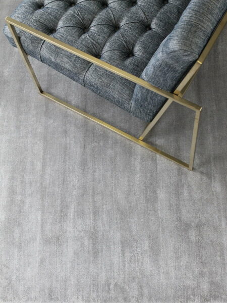 Glitz Silver luxury artsilk rug - lifestyle image