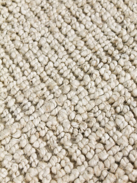 Popcorn Cloud handwoven jute rug - detail image