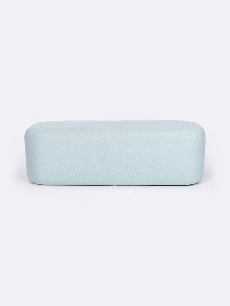 Astro large ottoman in Mint green fabric
