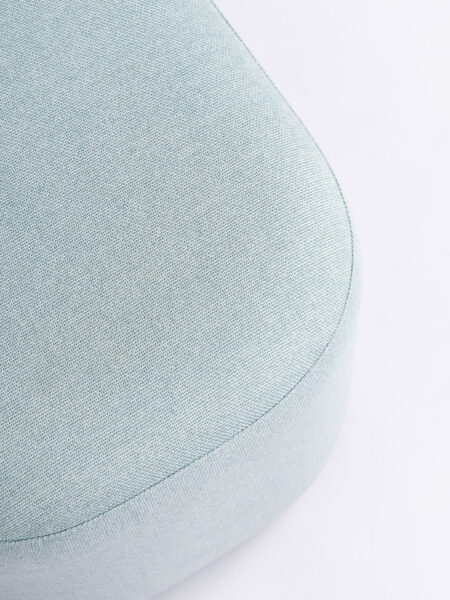 Astro ottoman in Mint green fabric - close up detail