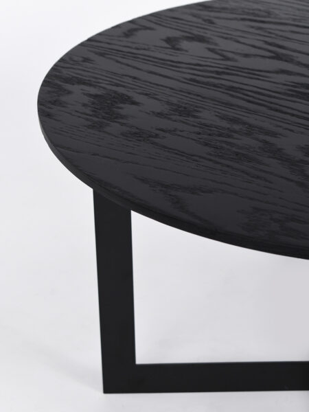 Harry Nest Table in Black Oak - wood grain detail image
