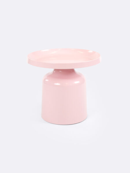 Lulu metal side table in Pink colour