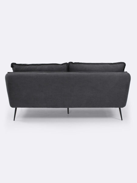 Marley 3 seater sofa upholstered in Charcoal cotton canvas fabric