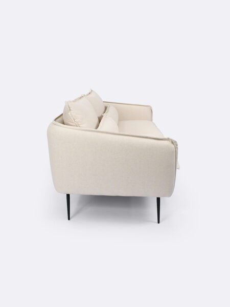Marley 3 seater sofa upholstered in Oatmeal cotton canvas fabric