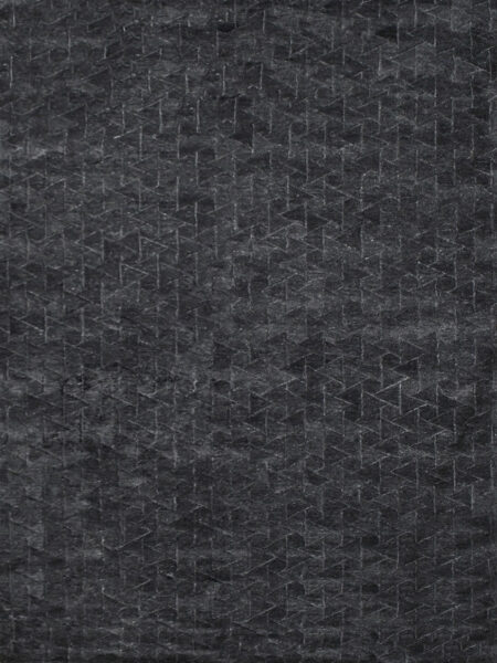 Pasedena Raven charcoal/black textured wool rug overhead image