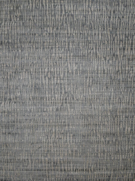 Regency VN76 Grey rug handloom knotted in wool and artsilk - overhead image
