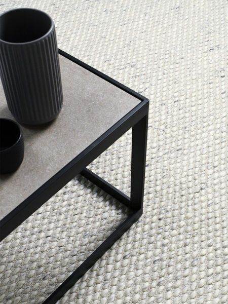 Palmas Ivory flatweave rug handmade in 100% wool - lifestyle image