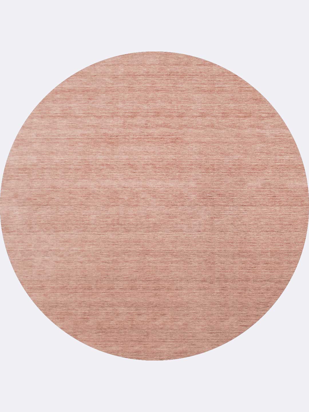 Diva round wool rug in Rosetta pink