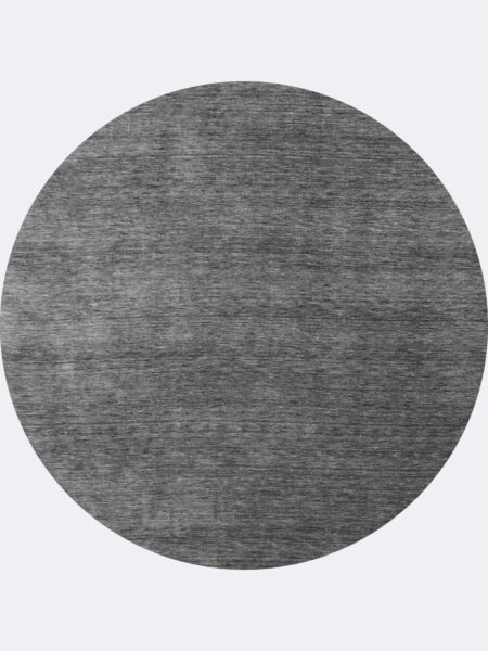 Diva round wool rug in Shadow grey