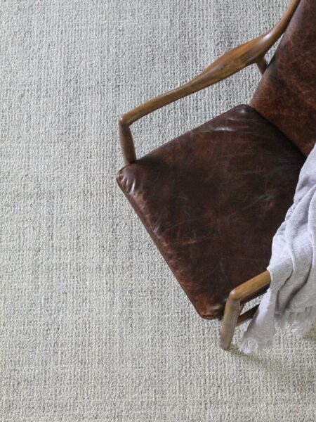 Odyssey Chalk chunky loop pile rug handmade in 100% wool