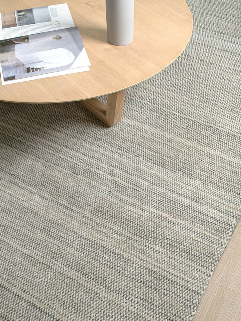 Mystique Rug in Wool and colour Ivory grey insitu