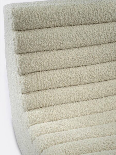 Aria Chair Ivory Boucle Tallira by The Rug Collection Detail