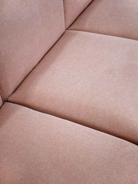 Evie Rosewater Pink Sofa details of cushion Tallira Furniture By The Rug Collection