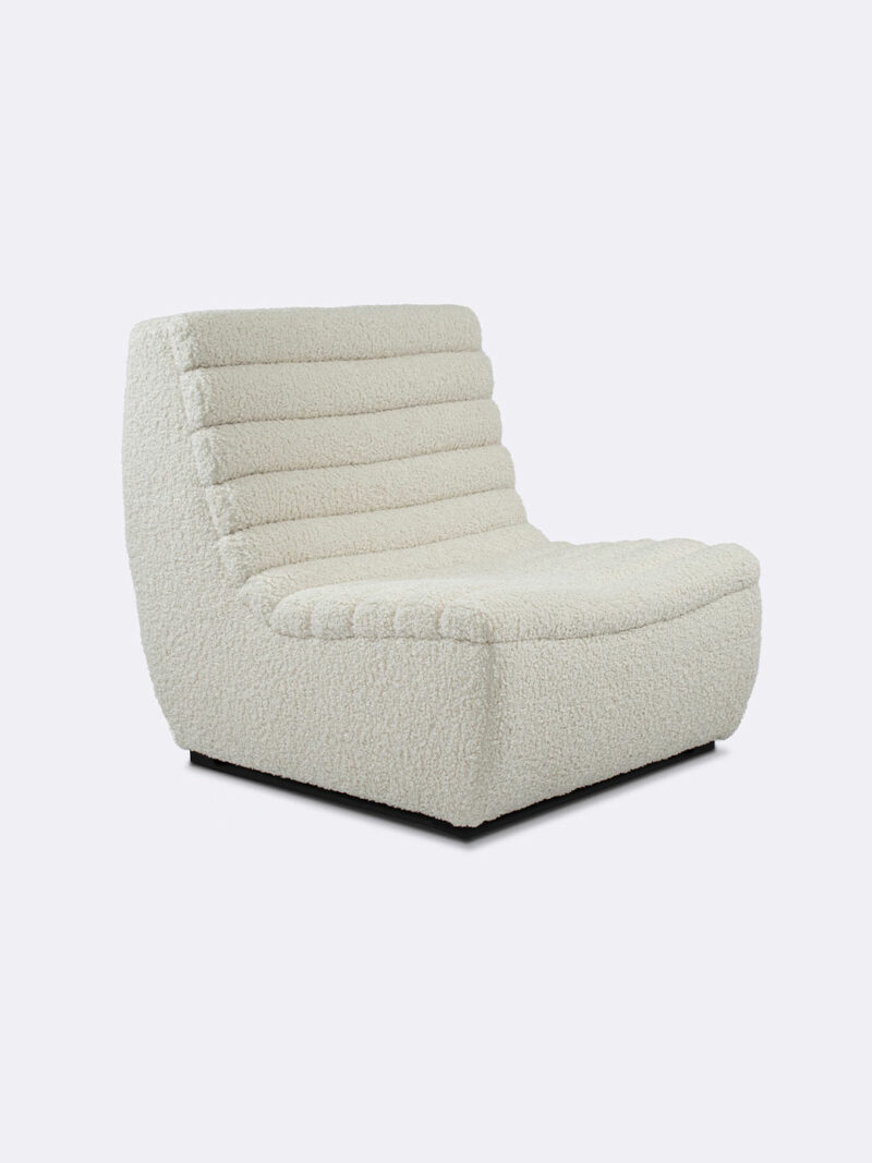 Aria Chair Ivory Boucle Tallira by The Rug Collection Hero