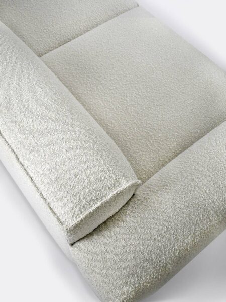 Evie Sofa in Boucle Ivory arm detail
