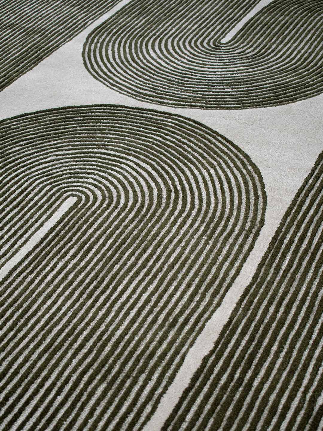 Viper Olive The Rug Collection pattern detail