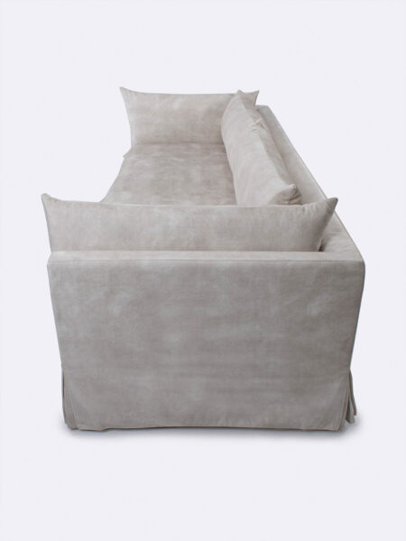 Jax Sofa Cloud velvet grey beige Tallira Furniture The Rug Collection side top