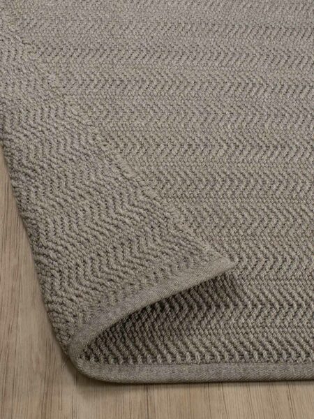 Ascot Taupe beige handwoven Rug back