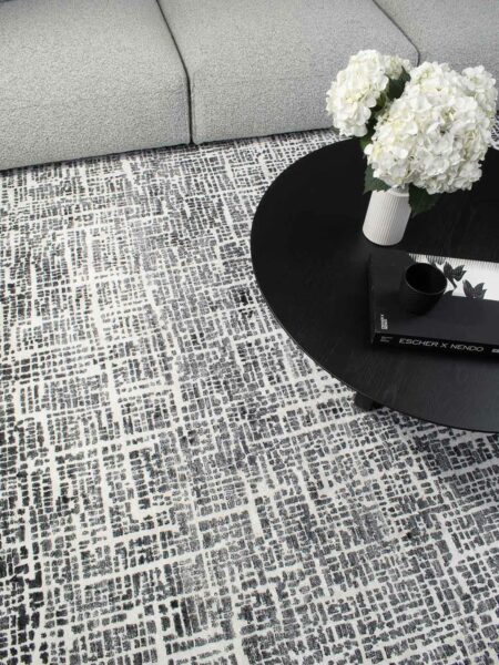 Zaire Ivory Black The Rug Collection Insitu 01