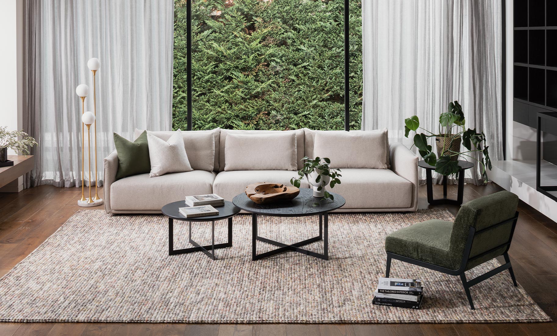 Insitu featuring magic spice, stella lounge, milton chair by The Rug Collection