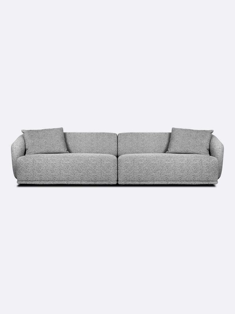 Gemma Sofa Pebble Front Couch Grey fabric