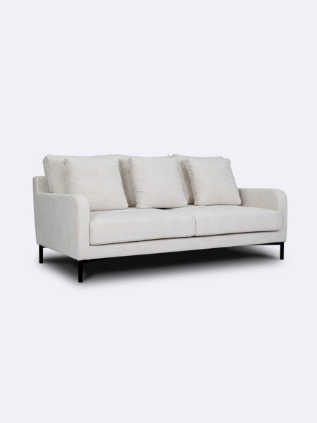 Messina Chalk Beige Angle Front Two Seater Sofa Tallira By The Rug Collection