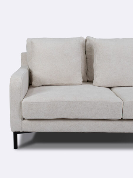 Messina Chalk Beige Detail Two Seater Sofa Tallira By The Rug Collection