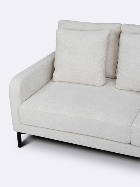 Messina Chalk Beige Seat Detail Two Seater Sofa Tallira By The Rug Collection
