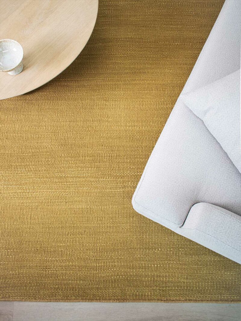 Yarra Mustard Yellow Insitu The Rug Collection