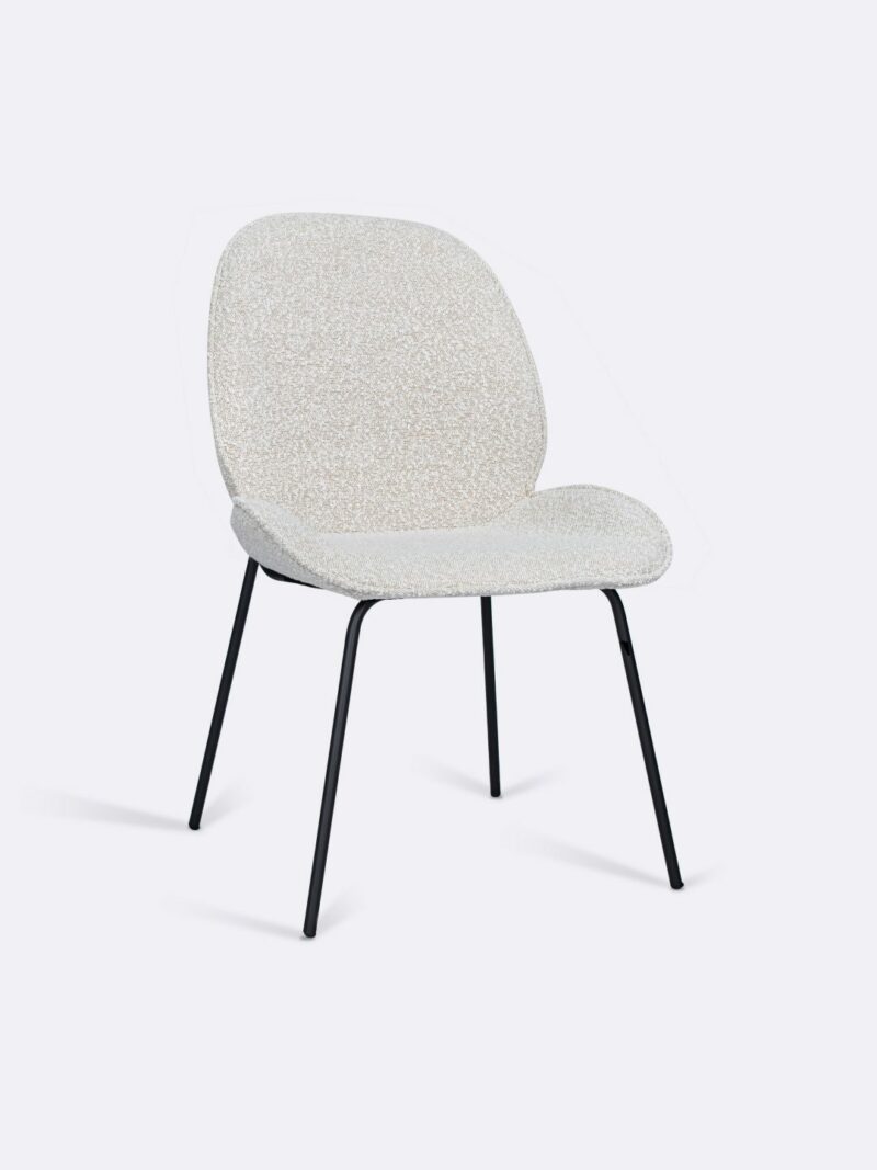 Marley Dining Chair in Pearl Boucle