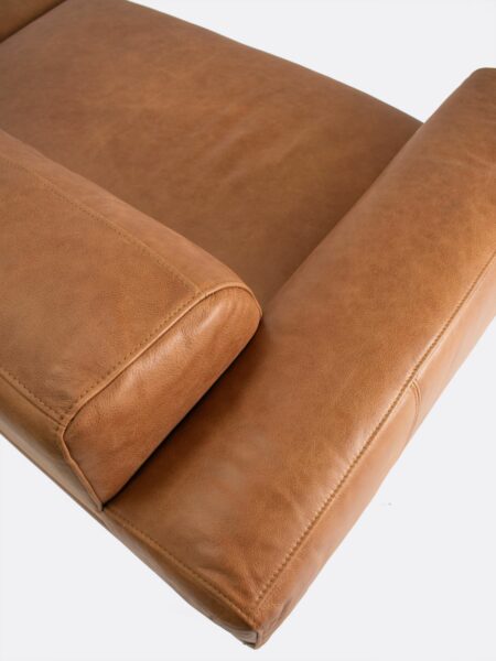 Louis Sofa Saddle Classi Brown Leather Tallira Furniture Detail