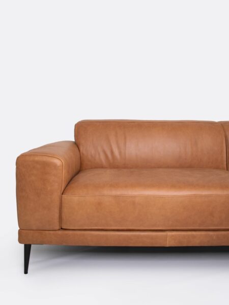Louis Sofa Saddle Classi Brown Leather Tallira Furniture