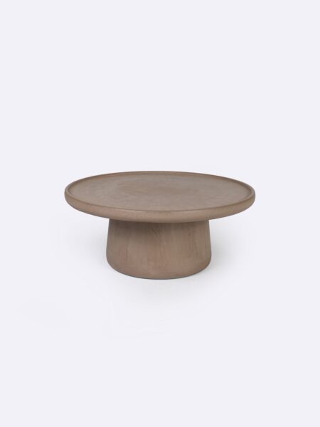 Maana Round Coffee Table Hero Earth Brown, for indoor/outdoor use by Muundo