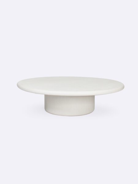 Usoo Coffee Table Large Hero Salt White, for indoor/outdoor use by Muundo