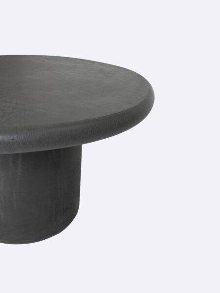 Usoo Coffee Table Medium Detail Charcoal Black Grey, for indoor/outdoor use by Muundo