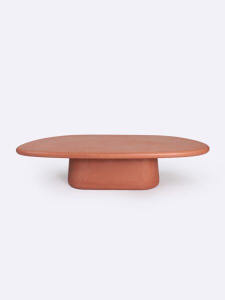Zuri Coffee Table Hero Terracotta Orange, for indoor/outdoor use by Muundo