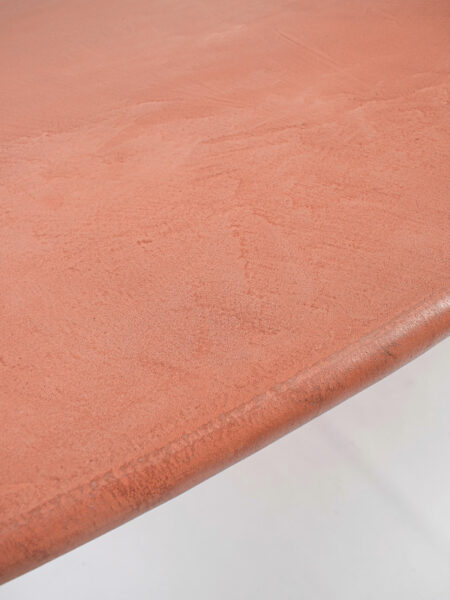 Zuri Dining Table Top Detail Terracotta Orange, for indoor/outdoor use by Muundo