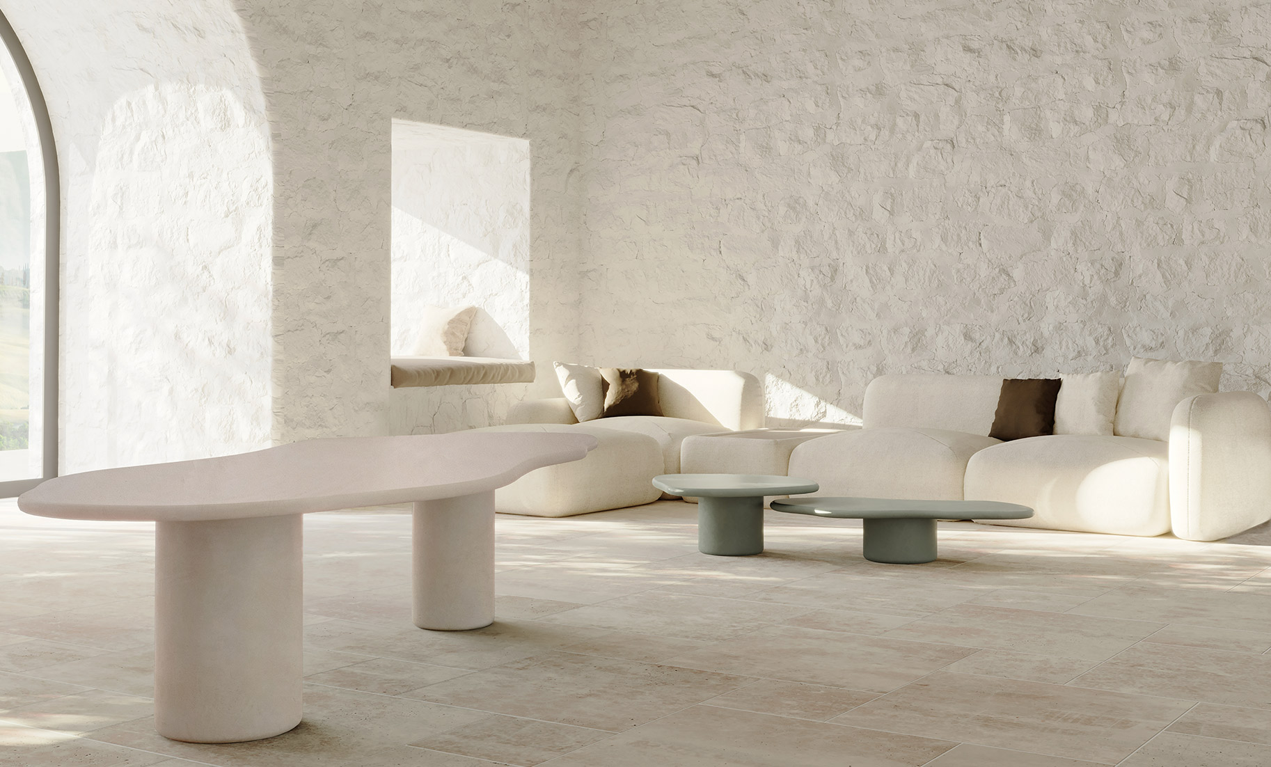 Laini Dining table in open living room
