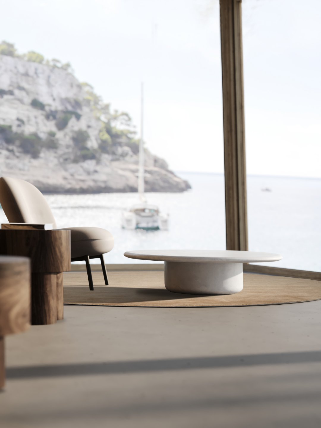 Usoo coffee Table Salt Insitu White Tallira Furniture, for indoor/outdoor use by Muundo