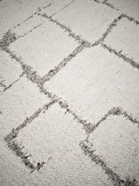 heras in handwoven wool detail moroccan pattern the rug collection tallira