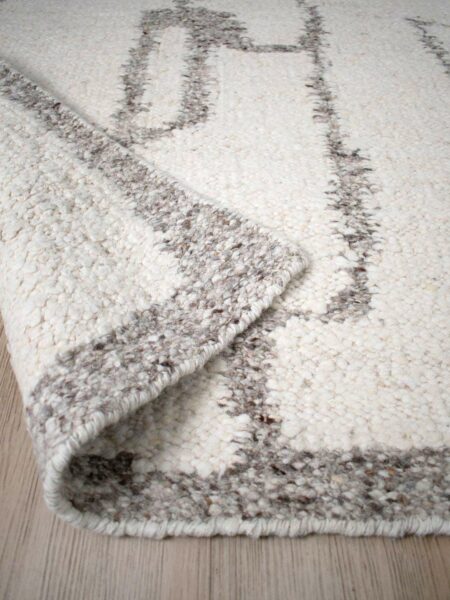 heras in handwoven wool detail moroccan pattern the rug collection tallira