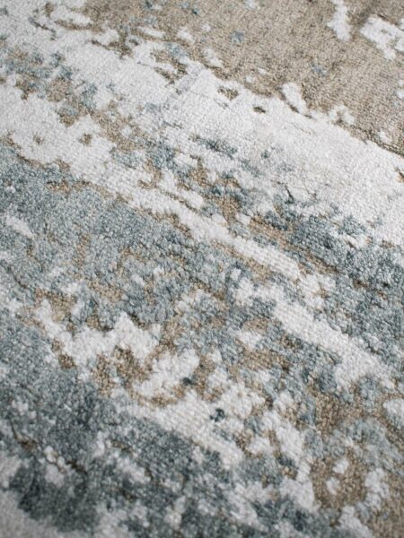 Regency Mangrove Rug in Blue Gold Colour Detail 02 Tallira By The Rug Collection